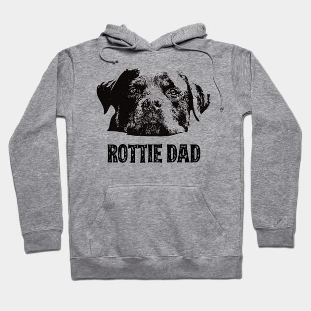 Rottie Dad Rottweiler Hoodie by DoggyStyles